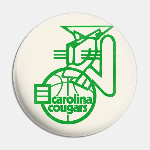 Defunct Carolina Cougars Basketball Team Pin by Defunctland