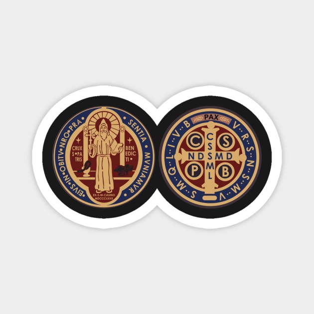 Medal of Saint Benedict Magnet by alinerope