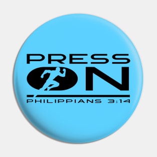 Press On - Philippians 3:14 | Bible Quotes Pin