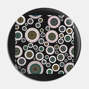 Repeating Eyeball Pattern Pin