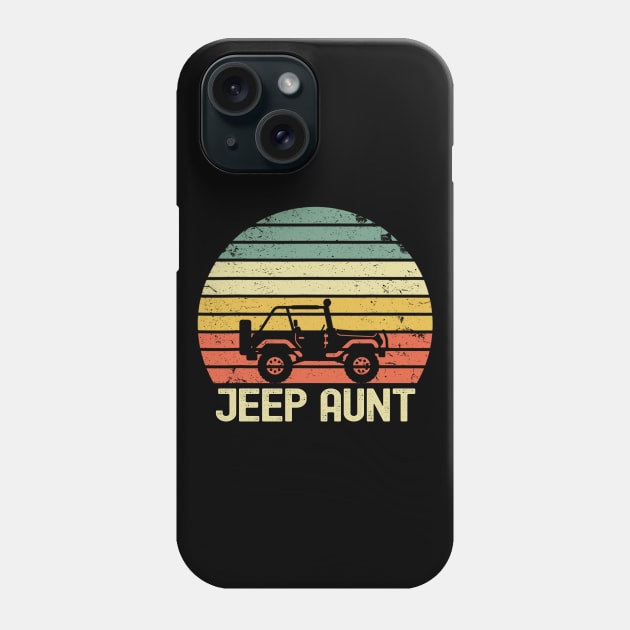 Jeep Aunt Vintage Jeep Phone Case by Oska Like