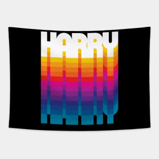 Retro Harry Proud Name Personalized Gift Rainbow Style Tapestry