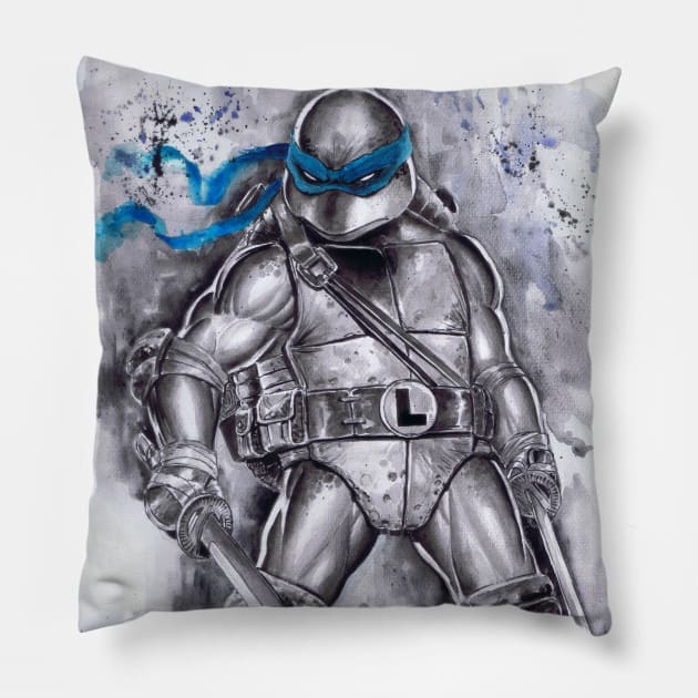 TMNT LEO Pillow by emilcabaltierra