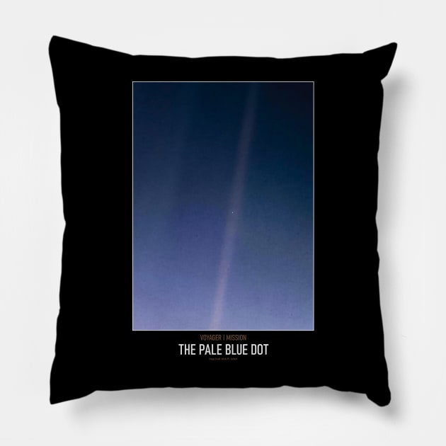 High Resolution Astronomy The Pale Blue Dot Pillow by tiokvadrat