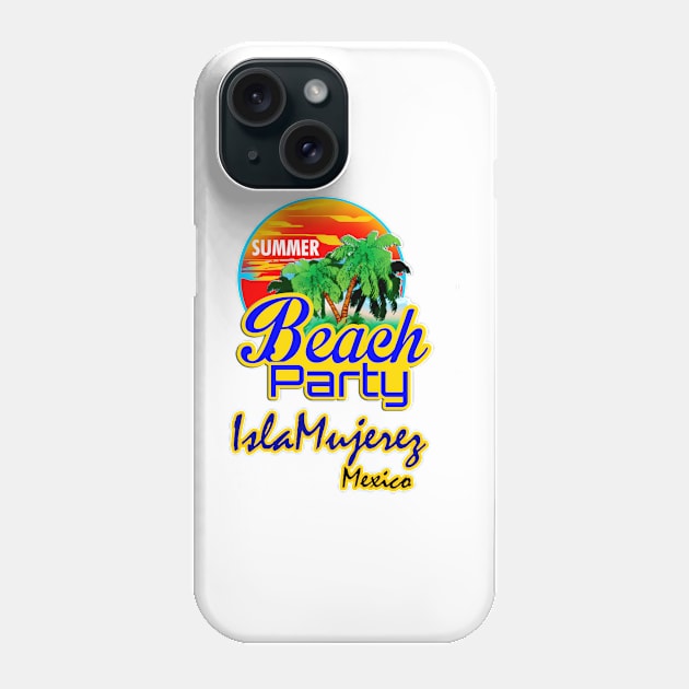 Isla Mujerez, Mexican Riviera Phone Case by dejava