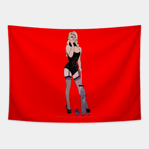 Violet Chachki repaul drag queen lgbtq gay pride Tapestry by DesginsDone