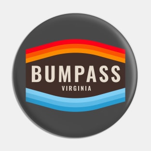 Bumpass, VA - Sky and Water (Distressed) Pin