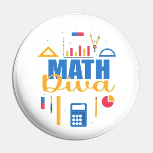 Math Diva Pin