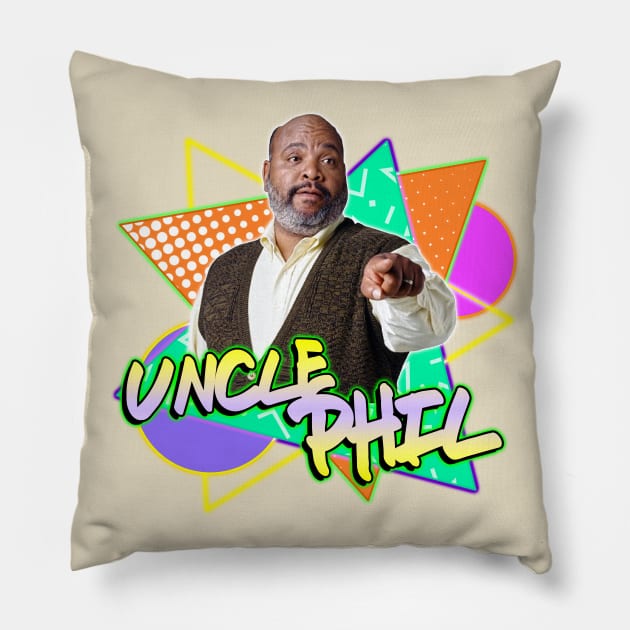 Uncle Phil // Fresh Prince 90s Fan Art Pillow by darklordpug