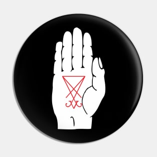 Sigil Of Lucifer Palm Pin