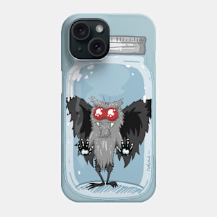 Mason Jar Mothman by Ronkytonk Phone Case