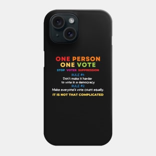 One Person = One Vote Phone Case