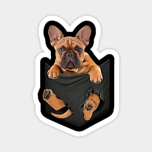 French bull dog with love Magnet