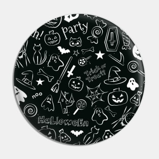 Halloween Pattern Pin