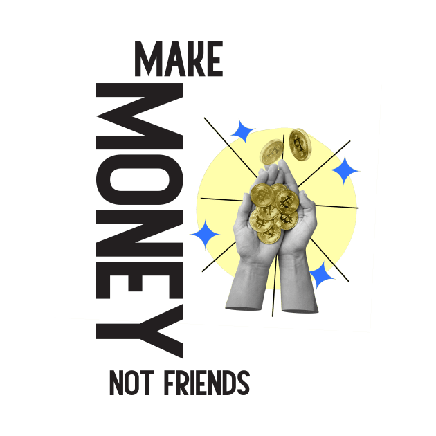 Make Money, Not Friends: Motivational Quotes by A Floral Letter Capital letter A | Monogram, Sticker