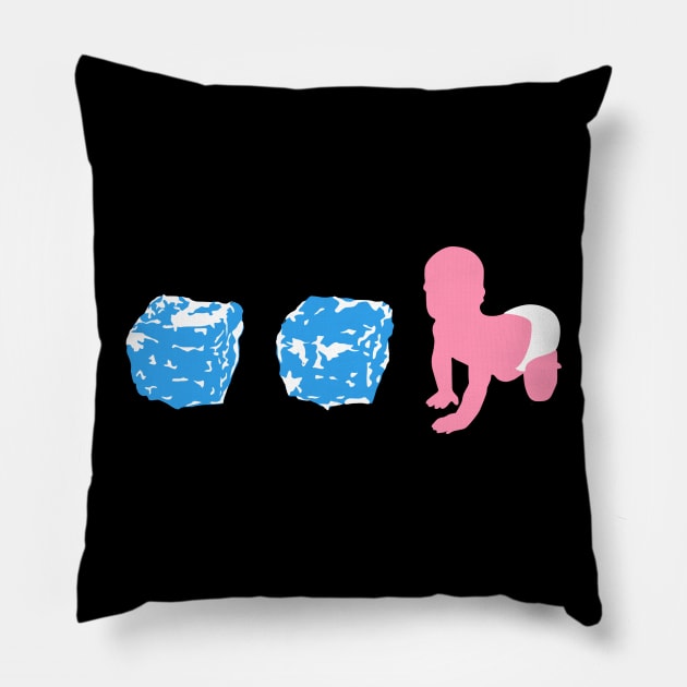 Ice Ice Baby Pillow by Siegeworks