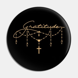 Christian Apparel Clothing Gifts - Gratitude Pin