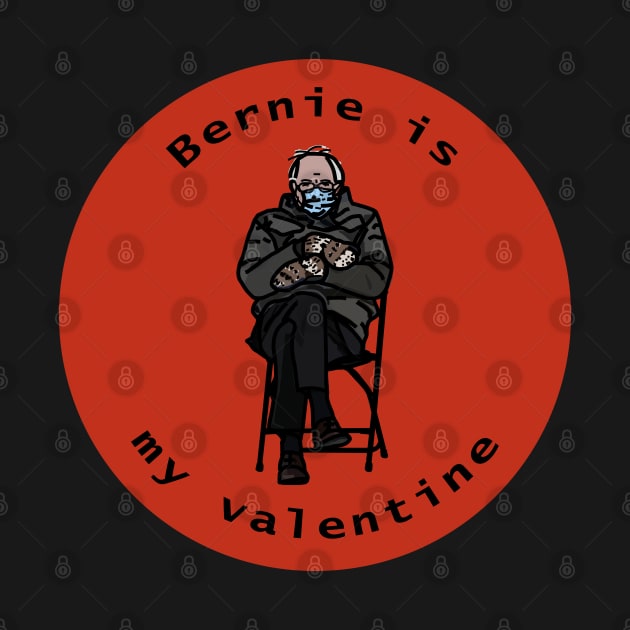 Bernie Sanders Mittens is my Valentine by ellenhenryart