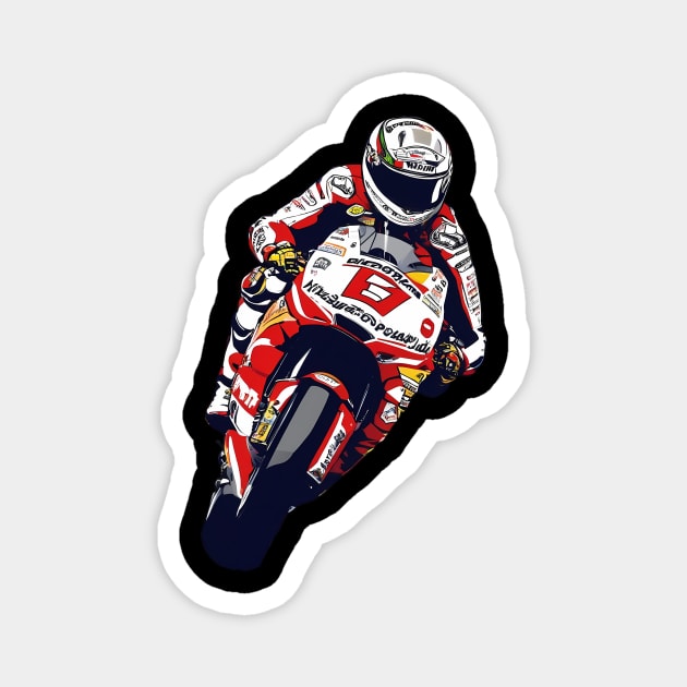 Motorbike Driver Magnet by animegirlnft