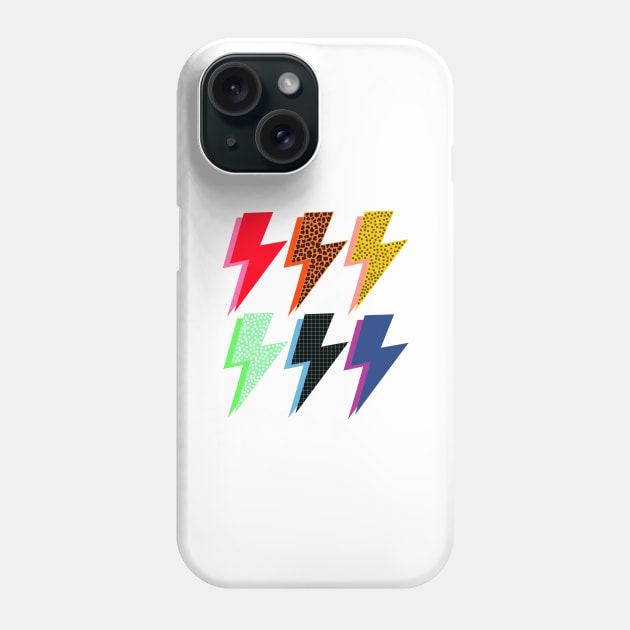 Rainbow Animal Spots Lightning Pack Phone Case by OneThreeSix