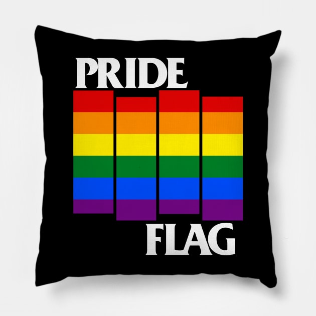 Pride Flag Pillow by WithinSanityClothing