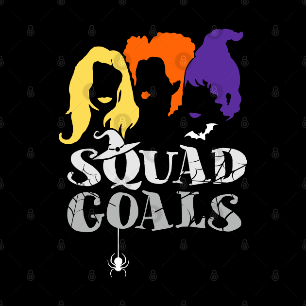 Sanderson Sisters Squad Cute T-Shirt Funny Hocus Pocus Halloween Graphic Tee Top Shirts for Women by Otis Patrick