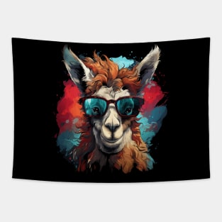 Patriotic Llama Tapestry