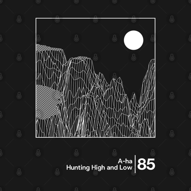 Hunting High & Low / Minimal Style Graphic Artwork Design by saudade