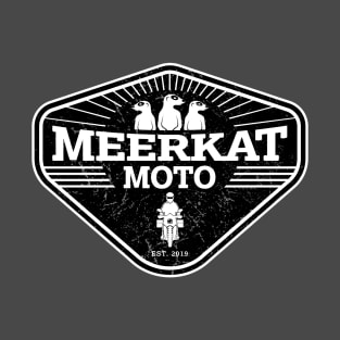 Meerkat Moto with Adventure Motorcycle Rider T-Shirt