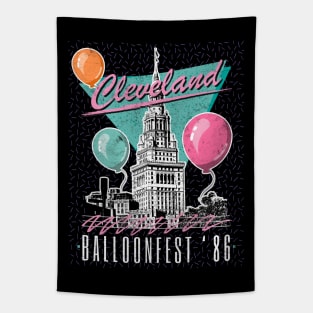 Cleveland Balloonfest 86 // Retro Design Tapestry