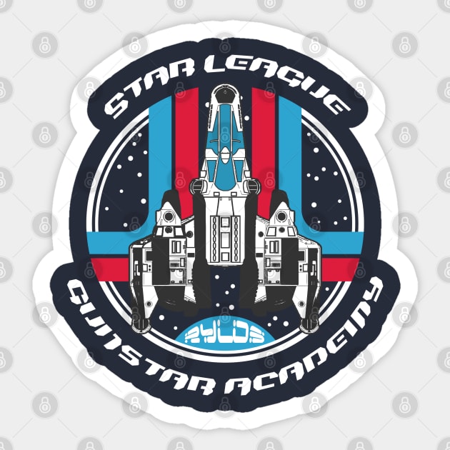 Gunstar Academy Last Starfighter Sticker TeePublic
