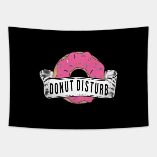 A Cool Art Of Donut With Sprinkles On It With Funny Saying Tapestry