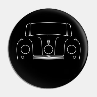 Tatra T87 classic 1940s saloon car white outline graphic Pin