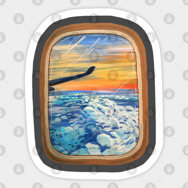 Above The Clouds Airplanes Sticker Teepublic