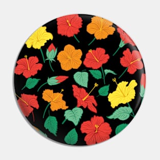 Hibiscus Circle Pin