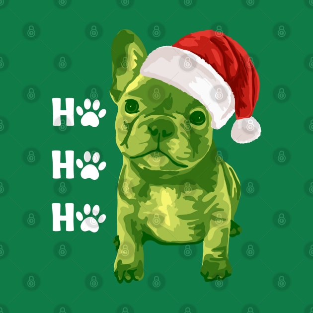 Christmas French Bulldog Puppy by Slightly Unhinged