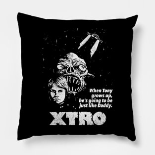 XTRO Retro 80s Sci Fi Horror Movie Pillow