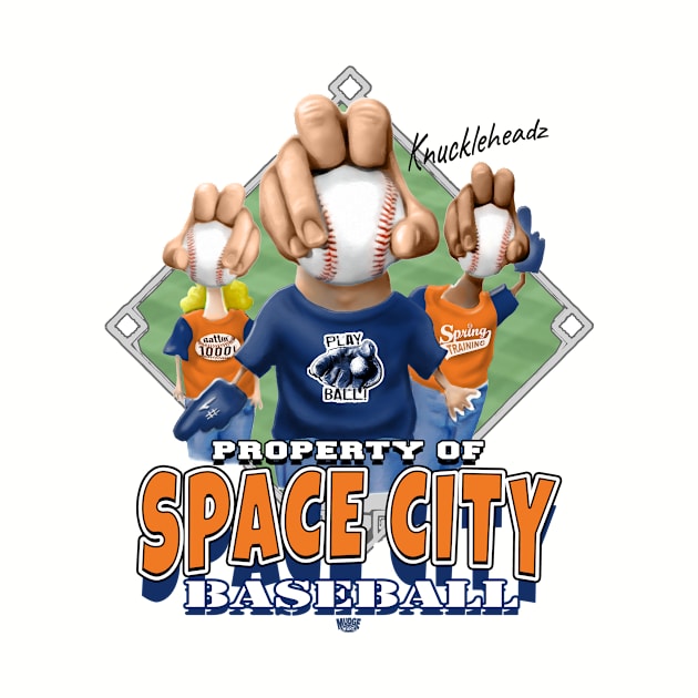 Knucklehead for Space City Baseball by MudgeSportswear