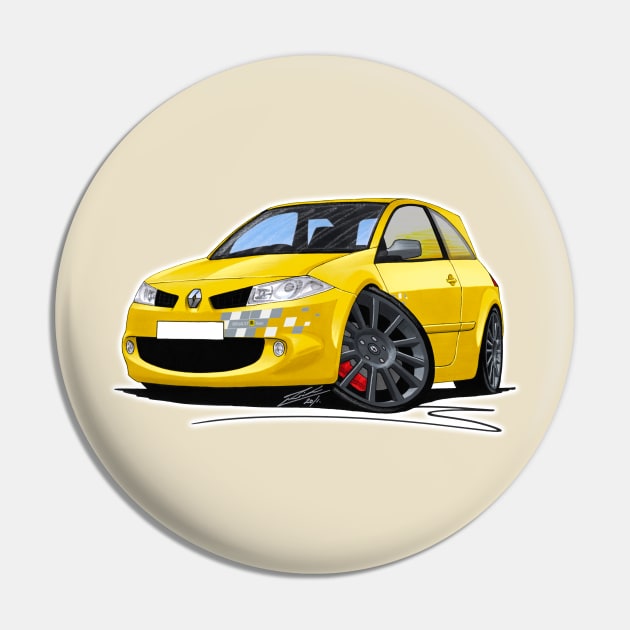 RenaultSport Megane 230 R26 Yellow Pin by y30man5