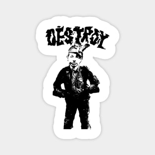 Destroy t shirt punk hardcore Magnet