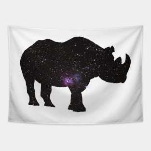 Space Rhino Tapestry