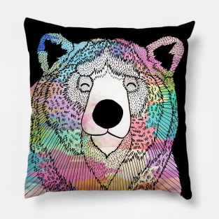 The Colourful bear Pillow