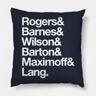 team rogers typo Pillow