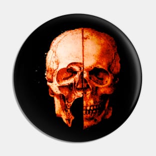 Red Skull Pin