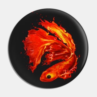 Molten Fire Fish Pin