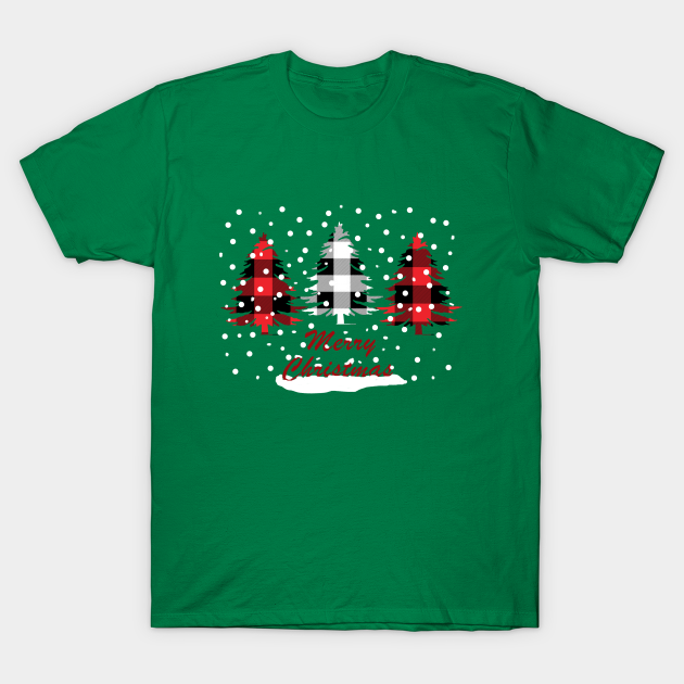 bufallo plaid christmas trees - Christmas Trees Christmas Gifts - T-Shirt