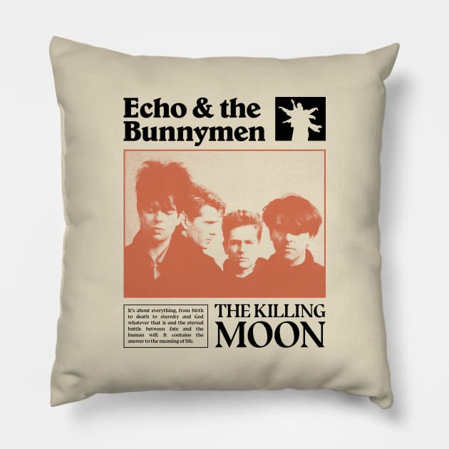 Echo and The Bunnymen - Tribute fanmade Pillow by fuzzdevil