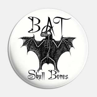 Bat Skull Bones Pin