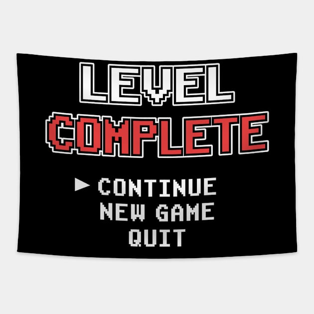 Level Complete Geburtstag 10 18 20 30 Jahre Gamer Tapestry by Kuehni