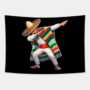 Dabbing Mexican Man Tapestry